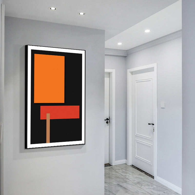 Contemporary Abstract Pattern Canvas Art Dark Color Corridor Wall Decor, Sizes Optional Clearhalo 'Art Gallery' 'Canvas Art' 'Contemporary Art Gallery' 'Modern' Arts' 1933427