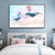 Dreamlike Flying Whales Canvas Art Childrens Bedroom Animal Wall Decor in Soft Color Blue Clearhalo 'Art Gallery' 'Canvas Art' 'Kids' Arts' 1933433