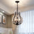 Black Laurel Hanging Chandelier Simplicity 4 Bulbs Clear Crystal Suspended Lighting Fixture for Dining Room Black Clearhalo 'Ceiling Lights' 'Chandeliers' 'Modern Chandeliers' 'Modern' Lighting' 1933509