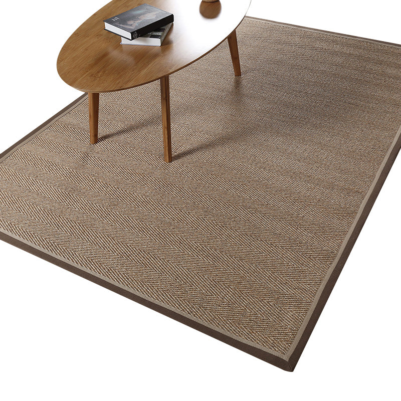 Stylish Rural Rug Brown Plain Rug Pet Friendly Washable Non-Slip Area Rug for Living Room Clearhalo 'Area Rug' 'Rug' 1933763