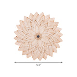 Cute Beige LED Wall Light Flower Pattern Wooden Sconce Lamp for Kid Bedroom Hallway Clearhalo 'Wall Lamps & Sconces' 'Wall Lights' Lighting' 193428