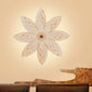 Cute Beige LED Wall Light Flower Pattern Wooden Sconce Lamp for Kid Bedroom Hallway Clearhalo 'Wall Lamps & Sconces' 'Wall Lights' Lighting' 193431