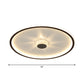 Acrylic Round/Rectangle/Square Flush Light Minimalist Black LED Ceiling Mounted Lamp in Warm/White Light with Decorative Crystal Clearhalo 'Ceiling Lights' 'Close To Ceiling Lights' 'Close to ceiling' 'Flush mount' Lighting' 1934581