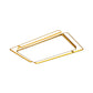 Modern Square/Rectangle Flush Light Acrylic Living Room LED Ceiling Mount Lamp in Gold, Warm/White/3 Color Light Clearhalo 'Ceiling Lights' 'Close To Ceiling Lights' 'Close to ceiling' 'Flush mount' Lighting' 1934791