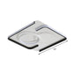 Black Round/Square/Rectangle Ceiling Flush Contemporary Metal LED Flushmount Lighting in Warm/White Light Clearhalo 'Ceiling Lights' 'Close To Ceiling Lights' 'Close to ceiling' 'Flush mount' Lighting' 1934878