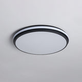 Square/Round/Rectangle Acrylic Ceiling Flush Nordic Black LED Flush Mount Recessed Lighting in White/3 Color Light Clearhalo 'Ceiling Lights' 'Close To Ceiling Lights' 'Close to ceiling' 'Flush mount' Lighting' 1934922
