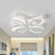 Stylish Modern 4/6/12 Lights Ceiling Lamp White Coral LED Semi Flush Light with Acrylic Shade in Warm/White Light 4 White Clearhalo 'Ceiling Lights' 'Close To Ceiling Lights' 'Close to ceiling' 'Semi-flushmount' Lighting' 1935371