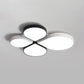 4-Leaf Clover LED Ceiling Lighting Minimalist Acrylic Black/White Flush Mount Light in Warm/White Light, 20.5"/23.5" Wide Clearhalo 'Ceiling Lights' 'Close To Ceiling Lights' 'Close to ceiling' 'Flush mount' Lighting' 1935525