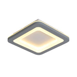 Nordic Integrated LED Flush Light Grey Flower/Square/Pentagon Small Ceiling Mount Light with Acrylic Shade in Warm/White Light Clearhalo 'Ceiling Lights' 'Close To Ceiling Lights' 'Close to ceiling' 'Flush mount' Lighting' 1935585