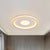 Disk-Shaped Ultrathin Ceiling Lighting Minimalist Acrylic Black/Gold LED Flush Mount for Bedroom, 12"/19.5"/23.5" Dia Gold Clearhalo 'Ceiling Lights' 'Close To Ceiling Lights' 'Close to ceiling' 'Flush mount' Lighting' 1935652