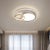 16"/19"/23.5" Dia Minimal LED Flush Light Black/White Circular Flush Mount Ceiling Lighting with Acrylic Shade White Clearhalo 'Ceiling Lights' 'Close To Ceiling Lights' 'Close to ceiling' 'Flush mount' Lighting' 1935718