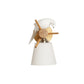 Frosted Glass Tapered Shade Wall Light with Bird 1 Light Contemporary Wall Lamp in White for Library Clearhalo 'Wall Lamps & Sconces' 'Wall Lights' Lighting' 193605