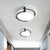 12"/16"/19.5" W Dorm Room LED Flushmount Minimalist Grey/White Flush Mount Ceiling Light with Round Acrylic Shade White 12" Clearhalo 'Ceiling Lights' 'Close To Ceiling Lights' 'Close to ceiling' 'Flush mount' Lighting' 1936070