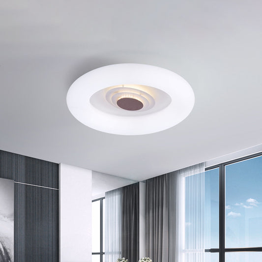 Oval/Triangle/Round Ceiling Flush Mount Contemporary Acrylic White LED Flush Mount Recessed Lighting for Living Room White Oval Circle Clearhalo 'Ceiling Lights' 'Close To Ceiling Lights' 'Close to ceiling' 'Flush mount' Lighting' 1936213