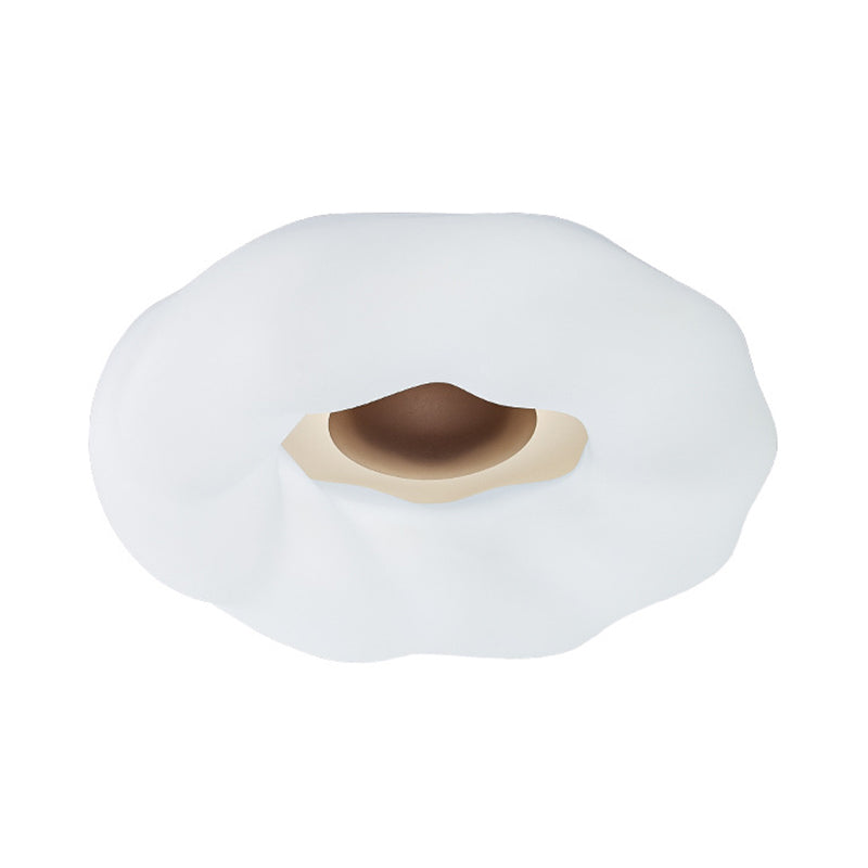 Cartoon Cloud Ceiling Mount Light Acrylic Corridor LED Flush Mounted Light Fixture in White/Blue/Coffee Clearhalo 'Ceiling Lights' 'Close To Ceiling Lights' 'Close to ceiling' 'Flush mount' Lighting' 1936248