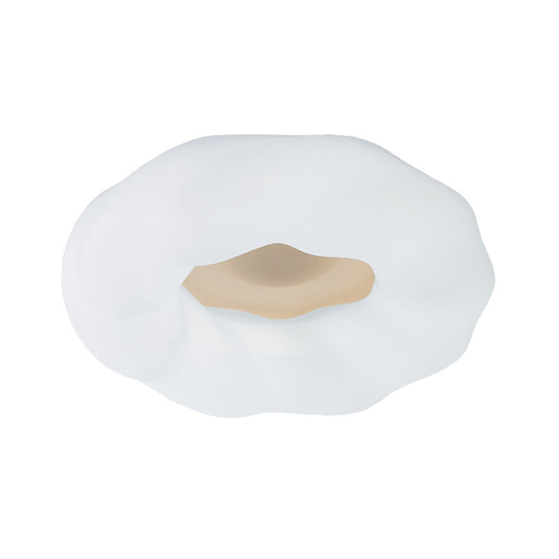 Cartoon Cloud Ceiling Mount Light Acrylic Corridor LED Flush Mounted Light Fixture in White/Blue/Coffee Clearhalo 'Ceiling Lights' 'Close To Ceiling Lights' 'Close to ceiling' 'Flush mount' Lighting' 1936252