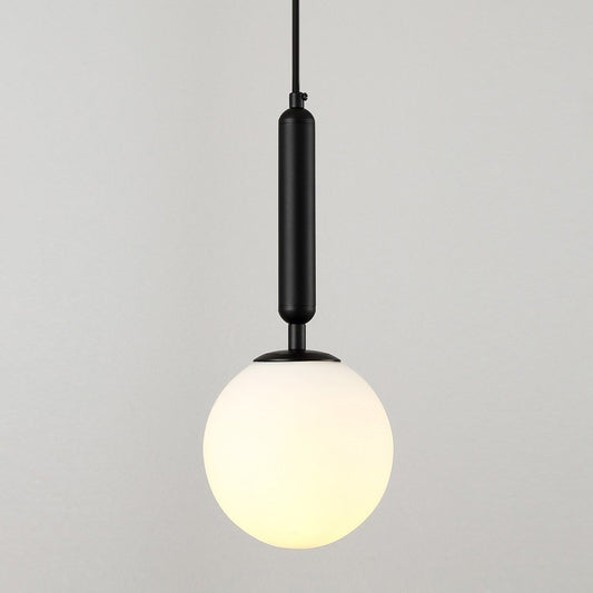 Spherical Bedside Wall Hanging Light Clear Water/White Glass Single Postmodern Wall Mounted Lamp in Black/Gold Clearhalo 'Cast Iron' 'Glass' 'Industrial' 'Modern wall lights' 'Modern' 'Tiffany' 'Traditional wall lights' 'Wall Lamps & Sconces' 'Wall Lights' Lighting' 1936645
