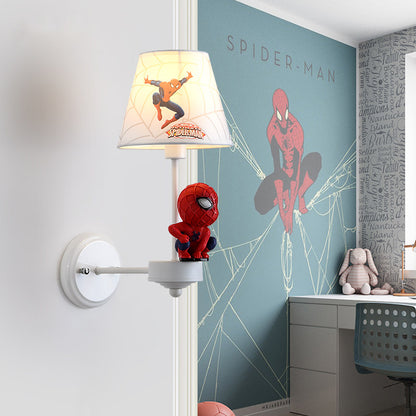 Resin Cartoon Character Wall Sconce Single Light Lovely Modern Sconce Light in Red Red Clearhalo 'Wall Lamps & Sconces' 'Wall Lights' Lighting' 193710