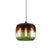 Drum Pendant Ceiling Light Postmodern Blue/Green-Brown Glass 1 Bulb Dining Room Suspension Lamp with Recessed Bottom Green Clearhalo 'Ceiling Lights' 'Glass shade' 'Glass' 'Modern Pendants' 'Modern' 'Pendant Lights' 'Pendants' Lighting' 1937104