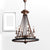 Rust Finish Wheel Chandelier Light Farmhouse Style Wrought Iron 6 Lights Indoor Ceiling Lamp with Candle and Chain Rust Clearhalo 'Cast Iron' 'Ceiling Lights' 'Chandeliers' 'Industrial Chandeliers' 'Industrial' 'Metal' 'Middle Century Chandeliers' 'Rustic Chandeliers' 'Tiffany' Lighting' 193722