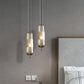 1 Bulb Bedroom Down Lighting Postmodern Black Hanging Pendant with Capsule Clear/Smoke/Amber Glass Shade Clearhalo 'Ceiling Lights' 'Glass shade' 'Glass' 'Modern Pendants' 'Modern' 'Pendant Lights' 'Pendants' Lighting' 1937237