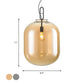 Black Ovale Ceiling Hang Light Modernism 1 Bulb Smoke Grey/Amber Glass Pendant Lighting Fixture, 9.5"/14"/17" W Clearhalo 'Ceiling Lights' 'Glass shade' 'Glass' 'Modern Pendants' 'Modern' 'Pendant Lights' 'Pendants' Lighting' 1937289