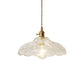 Post-Modern 1 Head Drop Pendant Gold Floral/Bowl/Cone Hanging Lamp Kit with Frosted/Clear Glass Shade Clearhalo 'Ceiling Lights' 'Glass shade' 'Glass' 'Modern Pendants' 'Modern' 'Pendant Lights' 'Pendants' Lighting' 1937364