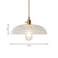 Post-Modern 1 Head Drop Pendant Gold Floral/Bowl/Cone Hanging Lamp Kit with Frosted/Clear Glass Shade Clearhalo 'Ceiling Lights' 'Glass shade' 'Glass' 'Modern Pendants' 'Modern' 'Pendant Lights' 'Pendants' Lighting' 1937372