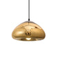 7"/12" W Doublewalled Pendant Lighting Postmodern Silver/Gold/Bronze Glass 1 Bulb Black Ceiling Suspension Lamp over Table Clearhalo 'Ceiling Lights' 'Modern Pendants' 'Modern' 'Pendant Lights' 'Pendants' Lighting' 1937528