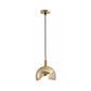 Swivel Dome Shade Hanging Light Post-Modern Clear Glass 1 Head Dining Room Down Lighting Pendant in Gold/Rose Gold Clearhalo 'Ceiling Lights' 'Modern Pendants' 'Modern' 'Pendant Lights' 'Pendants' Lighting' 1937543