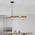 Clear/Amber/Smoke Grey Glass Ball Pendant Postmodern 7/9/11 Lights Black/Gold Hanging Island Light for Kitchen 7 Black Clearhalo 'Ceiling Lights' 'Glass shade' 'Glass' 'Island Lights' Lighting' 1937655