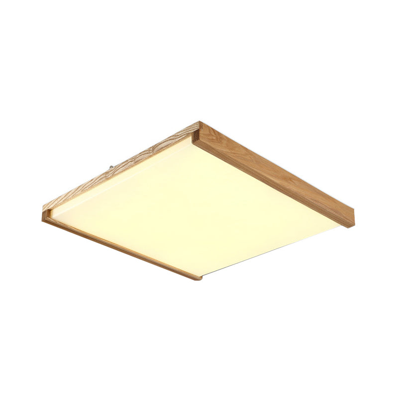 14.5"/25.5"/38" Wide Square Flushmount Nordic Acrylic Hotel Surface Mounted LED Ceiling Light in Warm/White Light Clearhalo 'Ceiling Lights' 'Close To Ceiling Lights' 'Close to ceiling' 'Flush mount' Lighting' 1938139