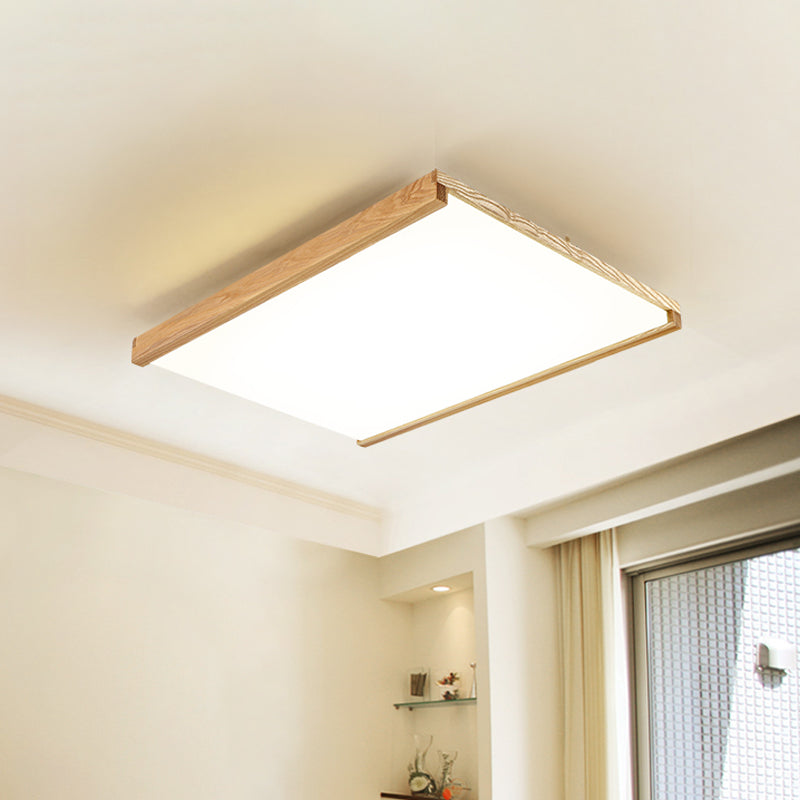 14.5"/25.5"/38" Wide Square Flushmount Nordic Acrylic Hotel Surface Mounted LED Ceiling Light in Warm/White Light Clearhalo 'Ceiling Lights' 'Close To Ceiling Lights' 'Close to ceiling' 'Flush mount' Lighting' 1938144