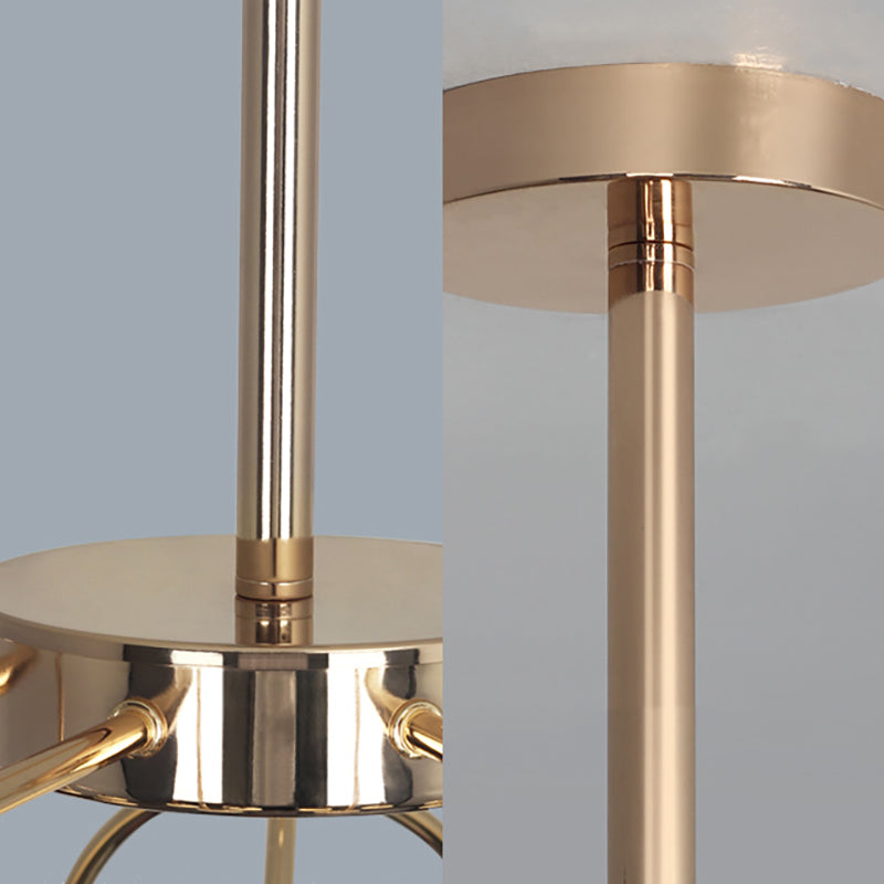 Metal Arched Arm Chandelier Multi-Head Contemporary Black/Gold Pendant Lamp for Living Room Clearhalo 'Ceiling Lights' 'Chandeliers' 'Modern Chandeliers' 'Modern' Lighting' 193869