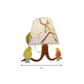 Kids Green Wall Light Branch 1 Light Fabric Wall Lamp with Bird & Tapered Shade for Baby Bedroom Clearhalo 'Wall Lamps & Sconces' 'Wall Lights' Lighting' 193878