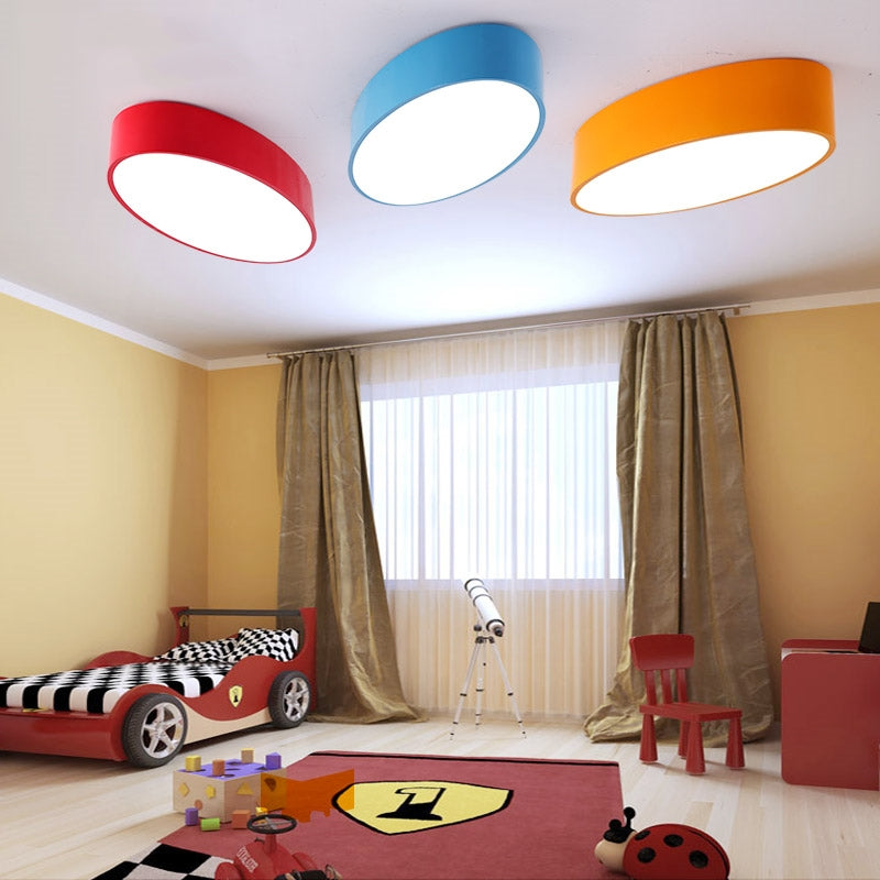 Acrylic Oval LED Flush Mount Light Modern Simple Style Ceiling Lamp for Kid Bedroom Clearhalo 'Ceiling Lights' 'Close To Ceiling Lights' 'Close to ceiling' 'Flush mount' Lighting' 193916