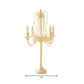 Living Room Candle Desk Light with Clear Crystal Bead Metal Traditional Style Table Light Clearhalo 'Lamps' 'Table Lamps' Lighting' 193932