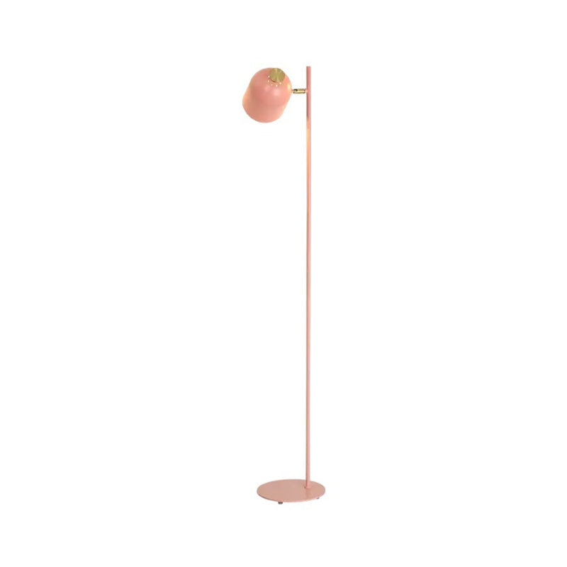 Candy Colored High Floor Light 1 Head Macaron Stylish Metal Floor Light for Living Room Clearhalo 'Floor Lamps' 'Lamps' Lighting' 194020