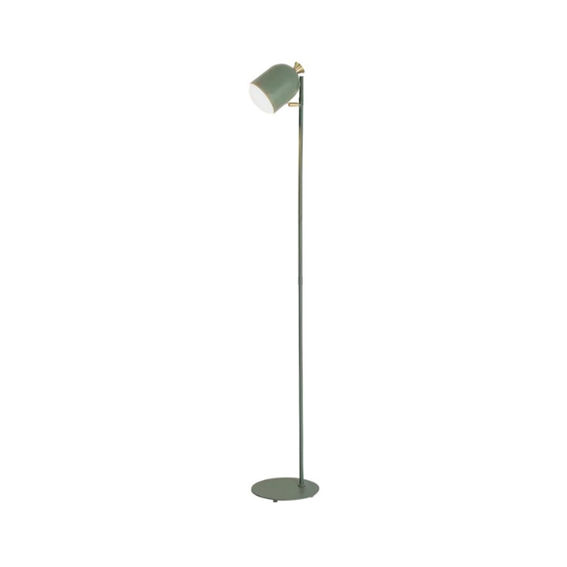 Candy Colored High Floor Light 1 Head Macaron Stylish Metal Floor Light for Living Room Green Clearhalo 'Floor Lamps' 'Lamps' Lighting' 194022
