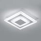 Square Shape Flush Ceiling Light Modern Stylish Acrylic Ceiling Lamp for Corridor Kitchen White Clearhalo 'Ceiling Lights' 'Close To Ceiling Lights' 'Close to ceiling' 'Flush mount' Lighting' 194165