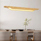 Linear Wooden Pendant Lighting Modern Led Beige Hanging Ceiling Lamp Fixture in White/Warm/Natural Light Clearhalo 'Ceiling Lights' 'Modern Pendants' 'Modern' 'Pendant Lights' 'Pendants' Lighting' 1942163