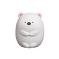 Fat Polar Bear Night Lamp Modern Glimmering LED Table Lamp in White Finish for Nursing Room Clearhalo 'Night Lights' 'Wall Lights' Lighting' 194515