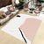 White and Pink Bedroom Rug Novelty Color Block Pattern Rug Polyester Washable Area Rug Light Pink Clearhalo 'Area Rug' 'Rug' 1946622