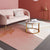 Pink and White Bedroom Rug Novelty Color Block Pattern Rug Polyester Washable Area Rug Orange Clearhalo 'Area Rug' 'Rug' 1946637