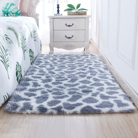 Modern Leopard Pattern Rug Fluffy Rug Washable Area Rug for Living Room Grey Clearhalo 'Area Rug' 'Casual' 'Rugs' Rug' 1946880