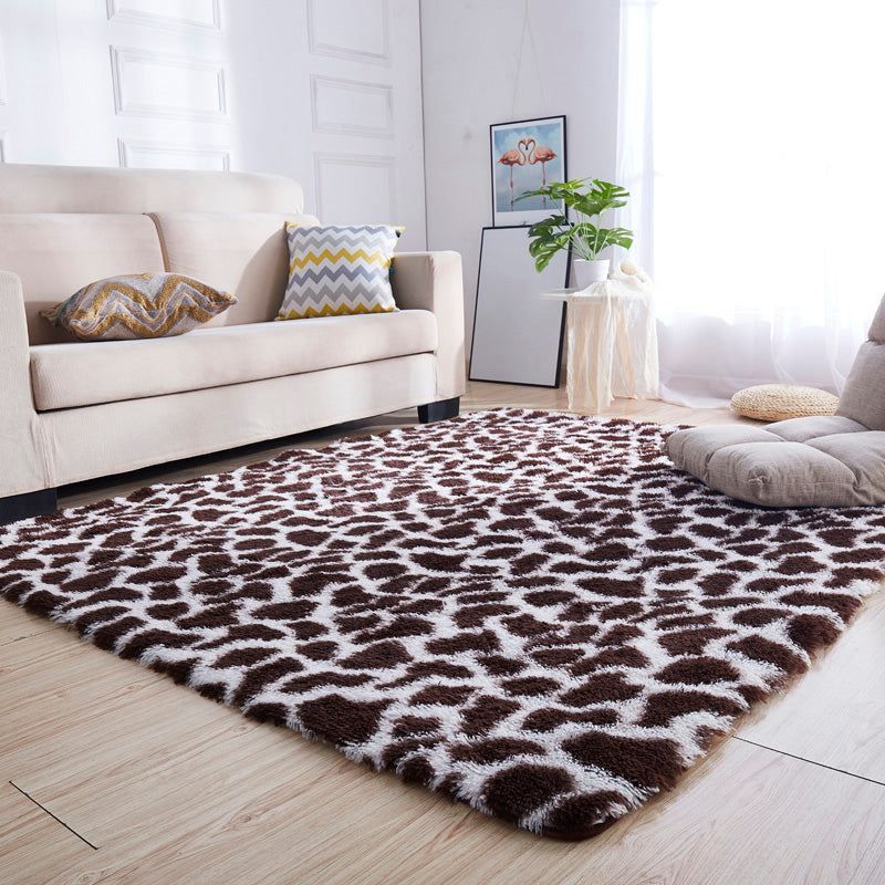 Modern Leopard Pattern Rug Fluffy Rug Washable Area Rug for Living Room Coffee Clearhalo 'Area Rug' 'Casual' 'Rugs' Rug' 1946887
