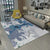 Unique Abstract Pattern Rug Gray and Blue Polyester Rug Non-Slip Backing Washable Area Rug for Bedroom Blue Clearhalo 'Area Rug' 'Modern' 'Rugs' Rug' 1947058