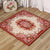 Moroccan Living Room Rug in Ivory Floral Motif Pattern Carpet Acrylic Anti-Slip Machine Washable Area Rug Burgundy Clearhalo 'Area Rug' 'Moroccan' 'Rugs' Rug' 1947108