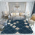 Unique Modern Rug Green and Blue Plaid Pattern Rug Pet Friendly Anti-Slip Backing Area Rug for Living Room Dark Blue Clearhalo 'Area Rug' 'Modern' 'Rugs' Rug' 1947569