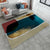 Nordic Colorblock Abstract Rug Red and Blue Modern Rug Polyester Washable Pet Friendly Anti-Slip Carpet for Living Room Blue Clearhalo 'Area Rug' 'Modern' 'Rugs' Rug' 1947600